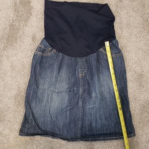 maternity jeans skirt
